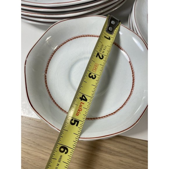 Wedgwood Flying Cloud Rust Lot 4 place settings + extra dinner, tea + sugar jar - Picture 11 of 16